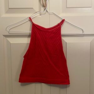 red tank top/crop top